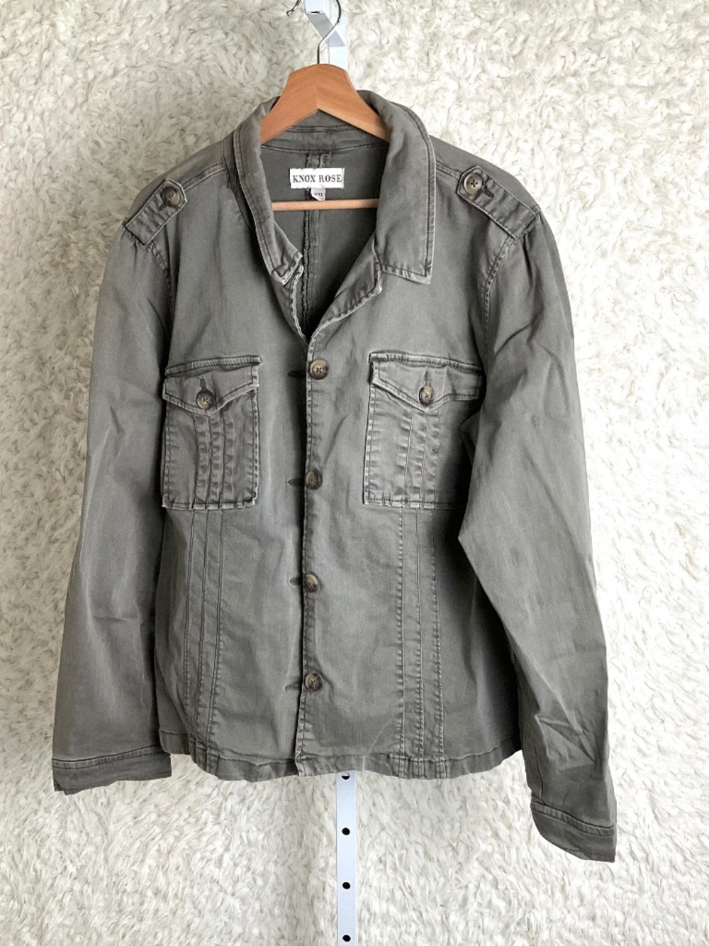 KNOX ROSE WOMENS OLIVE GREEN UTILITY JACKET~SIZE XXL!